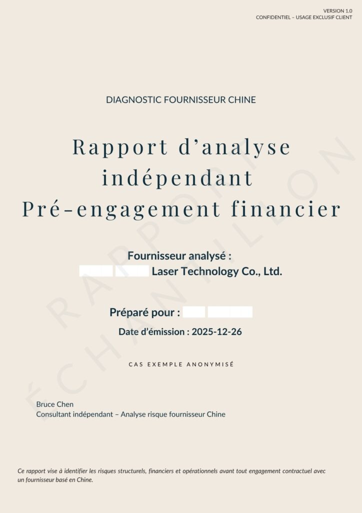 Couverture - Exemple anonymisé · DecisionChine.com